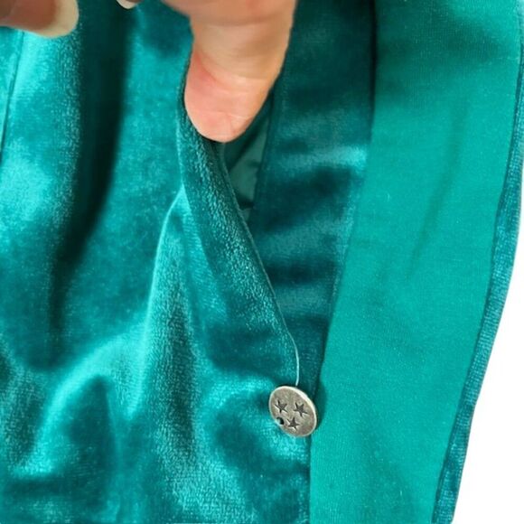 Scotch & Soda Velour Sweatpants Lounge Pants Velvet Emerald Green Size Small - Picture 4 of 13